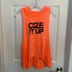 Orange Hooded Cize Tank